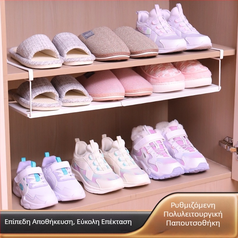 Επεκτεινόμενο κρεμαστό ράφι αποθήκευσης κάτω από ντουλάπι κουζίνας και ντουλάπι παπουτσιών