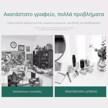 Επιτοίχιο ράφι αποθήκευσης χωρίς τρύπες, για μπάνιο και κουζίνα