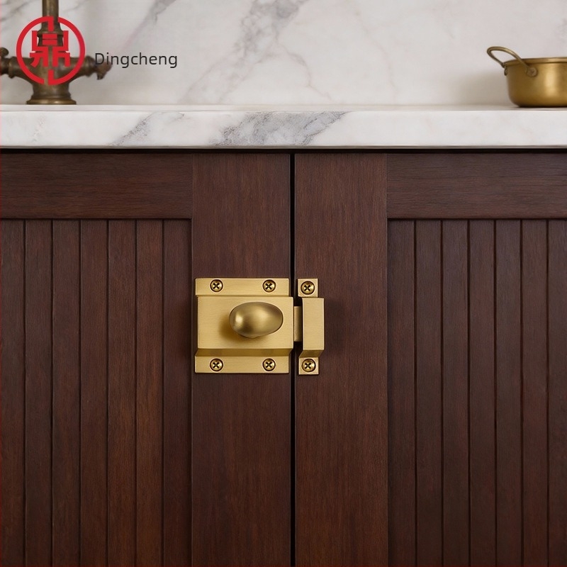 Ενισχυμένος μηχανισμός latch για ντουλάπες και συρτάρια, σε αμερικάνικο στυλ, vintage ορειχάλκινο εξαρτήματα για πόρτες ντουλάπας