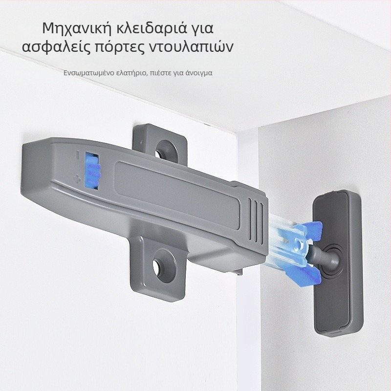 Βαρύς μηχανισμός πόρτας ντουλάπας με κλικ, αυτοκλειόμενος Beetle-style, ρυθμιζόμενος μηχανισμός ώθησης για άνοιγμα χωρίς λαβή