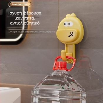 Άγκιστρο με βεντούζα χωρίς διάτρηση, για μπάνιο και κουζίνα, ανθεκτικό για πετσέτες, στυλ ήπιας πολυτέλειας