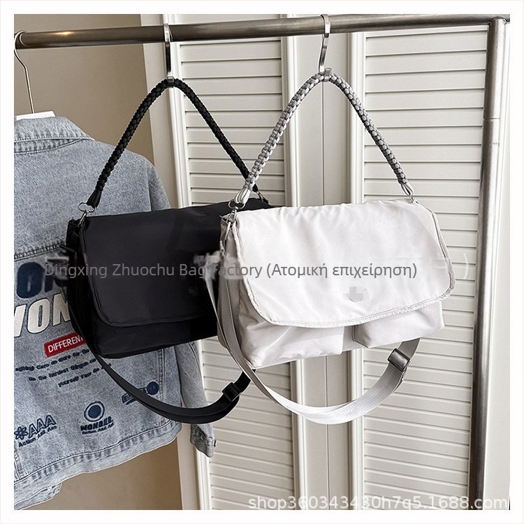 Νάιλον ρετρό τσάντα messenger με μεγάλη χωρητικότητα, unisex, ώμου και crossbody, τσάντα χειρός - 2026
