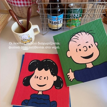 Snoopy σφουγγάρι κουζίνας για πλύσιμο πιάτων και κατσαρολών – απορροφητικό, ανθεκτικό στα λίπη