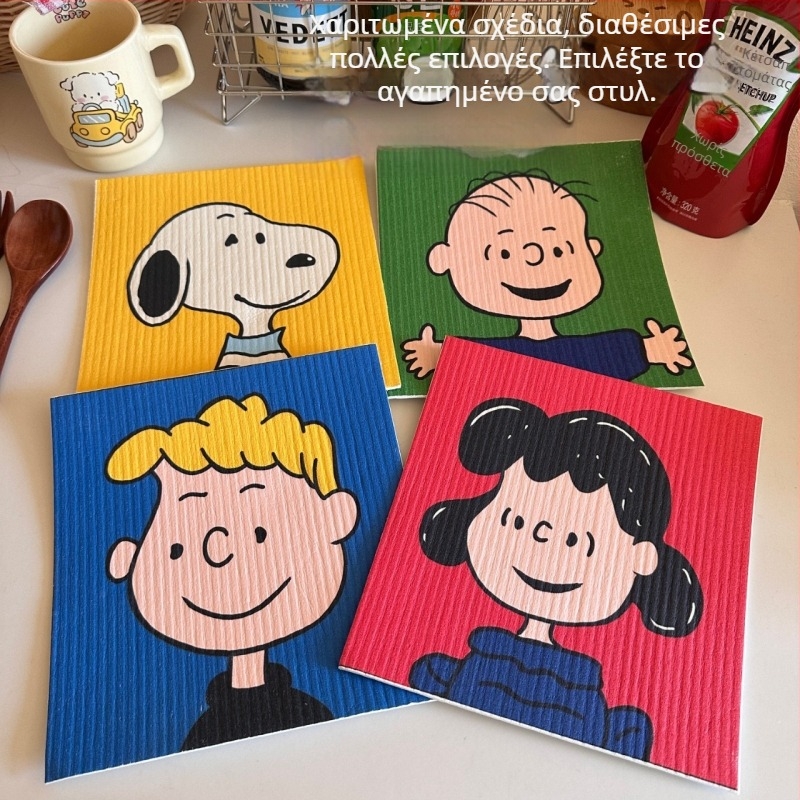 Snoopy σφουγγάρι κουζίνας για πλύσιμο πιάτων και κατσαρολών – απορροφητικό, ανθεκτικό στα λίπη