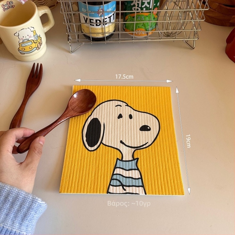 Snoopy σφουγγάρι κουζίνας για πλύσιμο πιάτων και κατσαρολών – απορροφητικό, ανθεκτικό στα λίπη