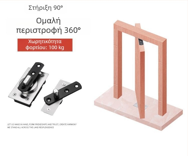 Βαρύς μεντεσές πόρτας με 90° προσανατολισμό και 360° περιστροφή, κρυφός μεντεσές από ανοξείδωτο χάλυβα