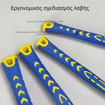 Σφυρί εγκατάστασης με πλαστική λαβή και εναλλάξιμες κεφαλές, κατάλληλο για διακόσμηση πλακιδίων και εγκατάσταση αλουμινένιων θυρών και παραθύρων