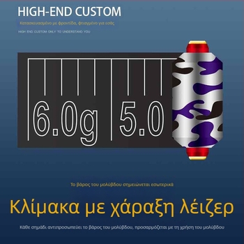 Μολύβδινα βάρη ψαρέματος – διπλού πυρήνα, μαλακός πυρήνας, μεγάλη συσκευασία