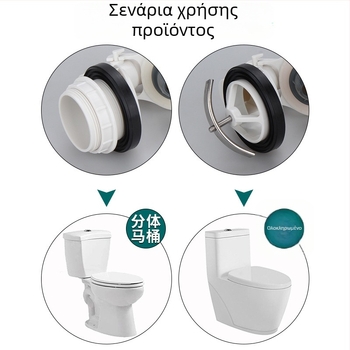 WDI Οικουμενική 2-ίντσων βαλβίδα αποχέτευσης δεξαμενής τουαλέτας – εξάρτημα εκροής νερού, ενιαίος σχεδιασμός