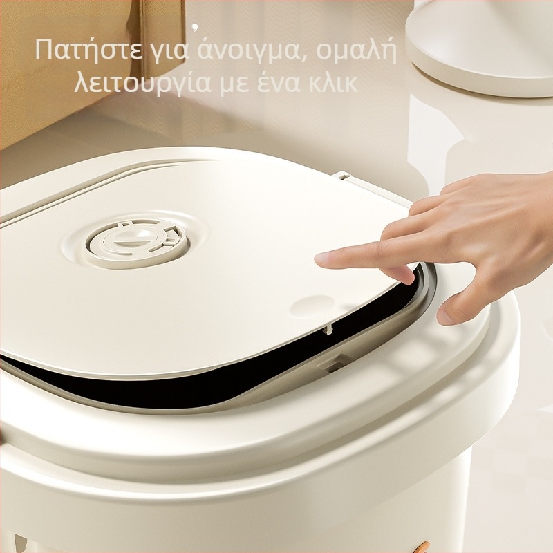 Τετράγωνος κάδος απορριμμάτων με ρόδες, μεγάλης χωρητικότητας, 12 λίτρων ή περισσότερα, για κουζίνα, μπάνιο, σαλόνι και γραφείο