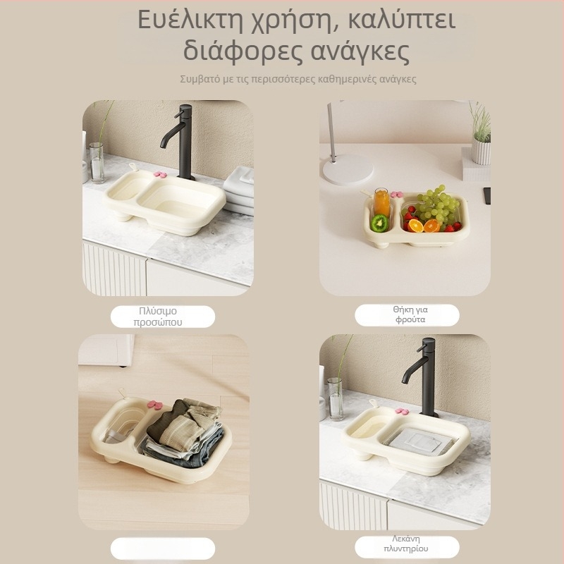 Πτυσσόμενη κρεμάμενη λεκάνη μπάνιου για μωρά – φορητή και συμπαγής για οικιακή χρήση