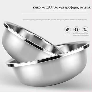 Ανοξείδωτος κυκλικός μεγάλος κάδος για πλύσιμο λαχανικών, υπερμεγάλος οικιακός κάδος για πλύσιμο ρούχων και ποδιών