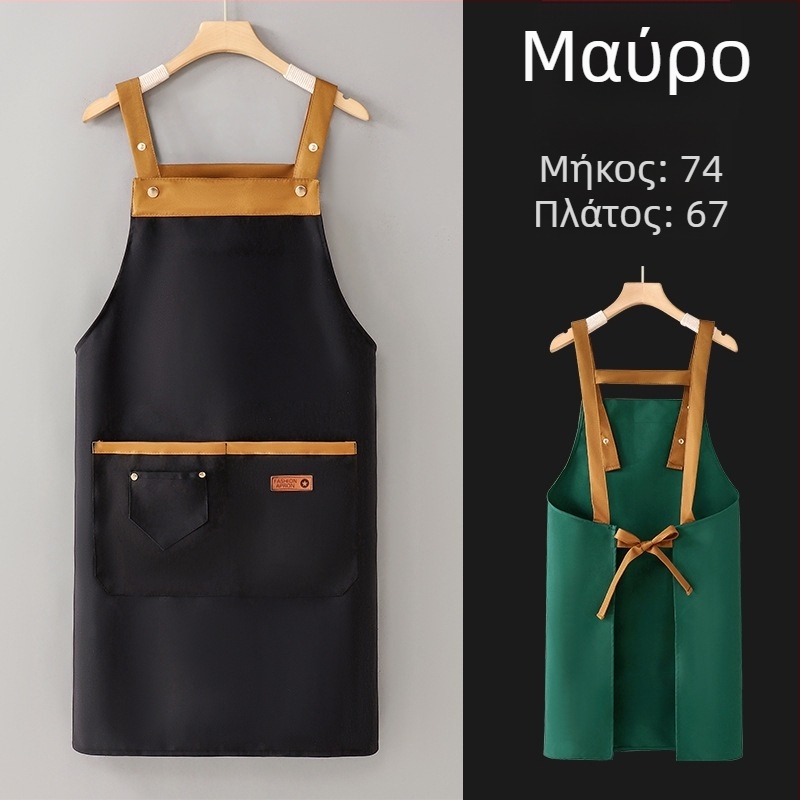 Νέα ποδιά χωρίς μανίκια για σούπερ μάρκετ και εστίαση, με εκτύπωση λογότυπου σε ρουχισμό εργασίας, αδιάβροχο και ανθεκτικό στο λάδι, για κουζίνα και οικιακή χρήση.