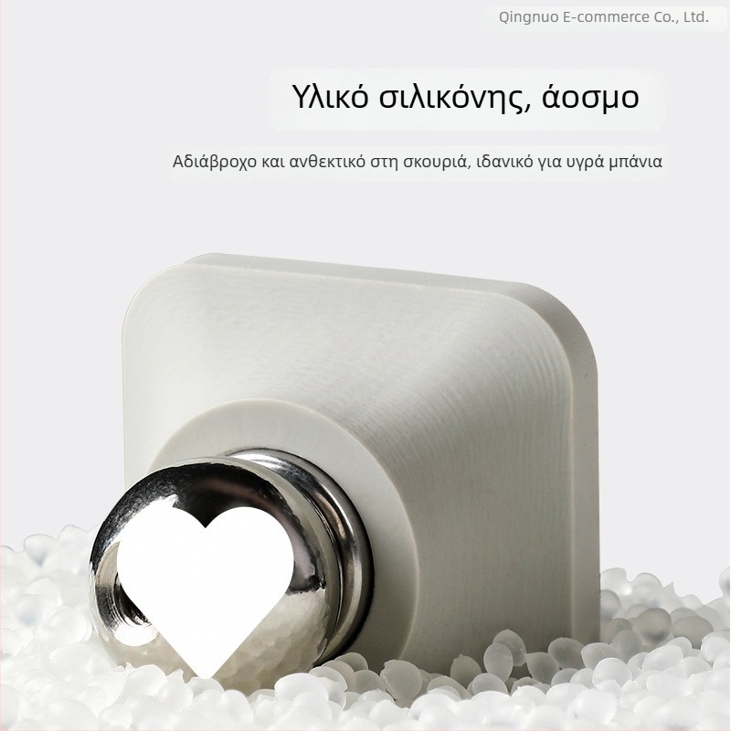 Πόρτα με αναρρόφηση δαπέδου, χωρίς διάτρηση, από σιλικόνη και μέταλλο, μπάνιο, πολυλειτουργικός