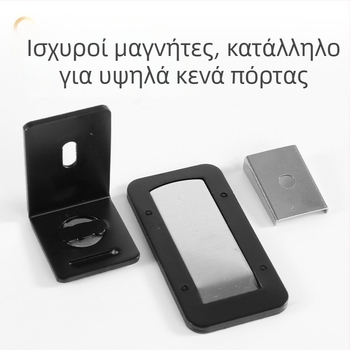 Μαγνητικός δαπέδου πόρτας χωρίς διάτρηση από ανοξείδωτο ατσάλι, ultra‑λεπτός, κρυφός, ανθεκτικός στον αέρα, για μπάνιο και WC