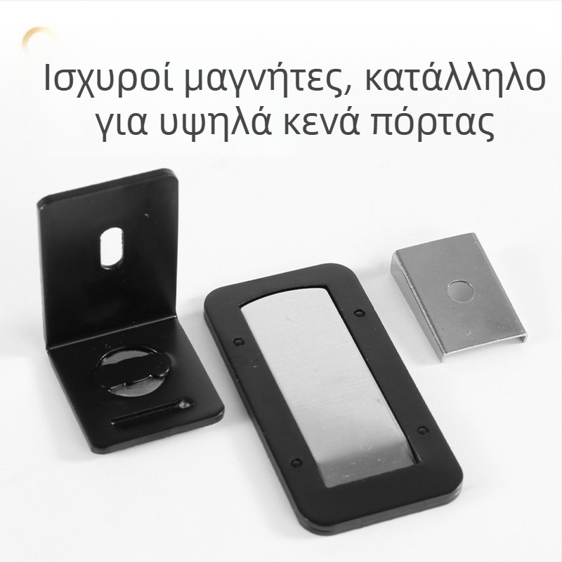 Μαγνητικός δαπέδου πόρτας χωρίς διάτρηση από ανοξείδωτο ατσάλι, ultra‑λεπτός, κρυφός, ανθεκτικός στον αέρα, για μπάνιο και WC