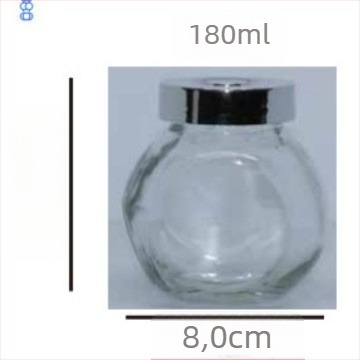 Γυάλινο αεροστεγές βάζο για μπαχαρικά, 380 ml, για τουρσιά, μέλι, πιπέρι και γλυκάνισο