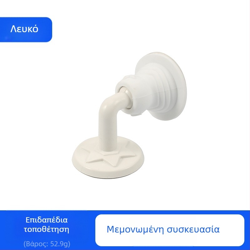 Πόρτα σιλικόνης χωρίς διάτρηση με βάση αναρρόφησης – μαξιλαράκι αποτροπής κραδασμών για μπάνιο