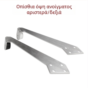 Επεκτεινόμενος τοίχος stopper για γυάλινη πόρτα από ανοξείδωτο χάλυβα 304, βουρτσισμένο φινίρισμα