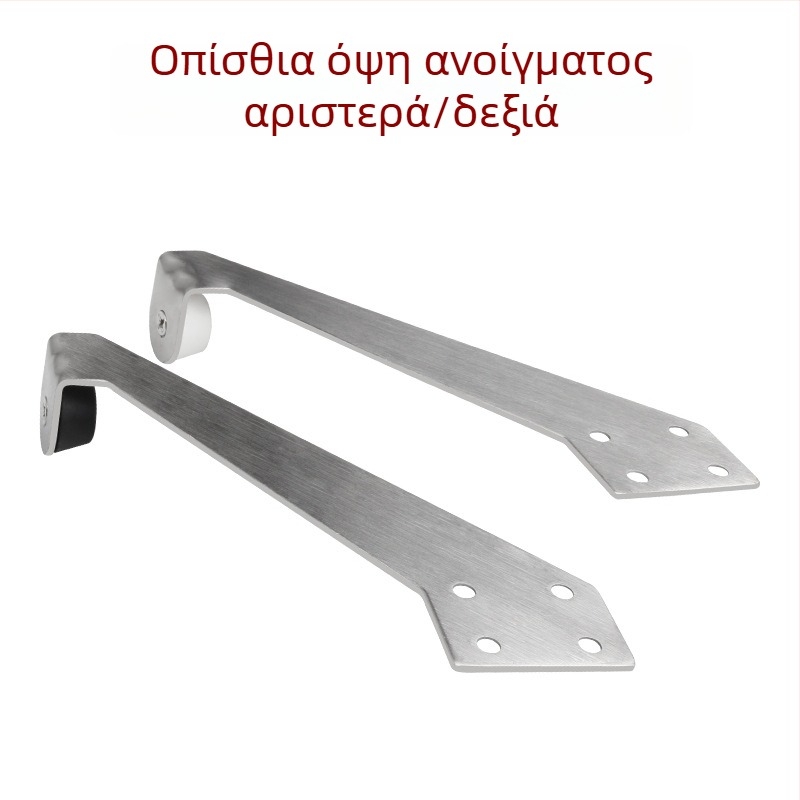 Επεκτεινόμενος τοίχος stopper για γυάλινη πόρτα από ανοξείδωτο χάλυβα 304, βουρτσισμένο φινίρισμα