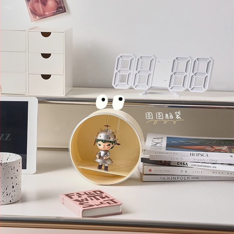 Επιτοίχια ακρυλική βιτρίνα προβολής για blind boxes – προστασία από σκόνη, μονόχρωμη, οικιακή χρήση