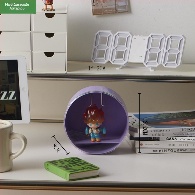 Επιτοίχια ακρυλική βιτρίνα προβολής για blind boxes – προστασία από σκόνη, μονόχρωμη, οικιακή χρήση