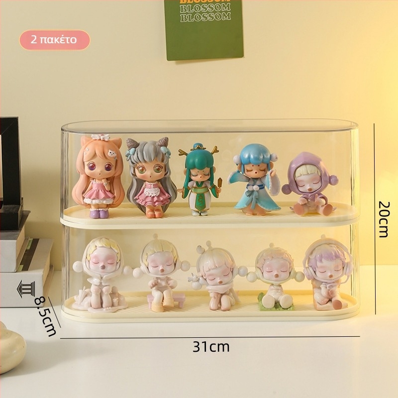 Θήκη προβολής για blind boxes, ακρυλικό κουτί για συλλεκτικά αντικείμενα, προστασία από σκόνη, επιτραπέζιο 2 L