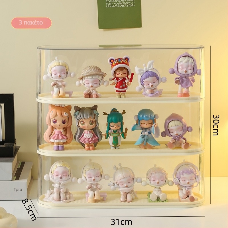 Θήκη προβολής για blind boxes, ακρυλικό κουτί για συλλεκτικά αντικείμενα, προστασία από σκόνη, επιτραπέζιο 2 L