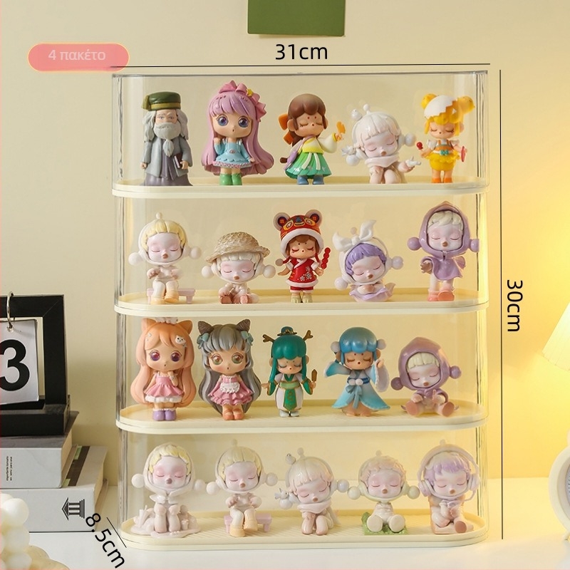 Θήκη προβολής για blind boxes, ακρυλικό κουτί για συλλεκτικά αντικείμενα, προστασία από σκόνη, επιτραπέζιο 2 L