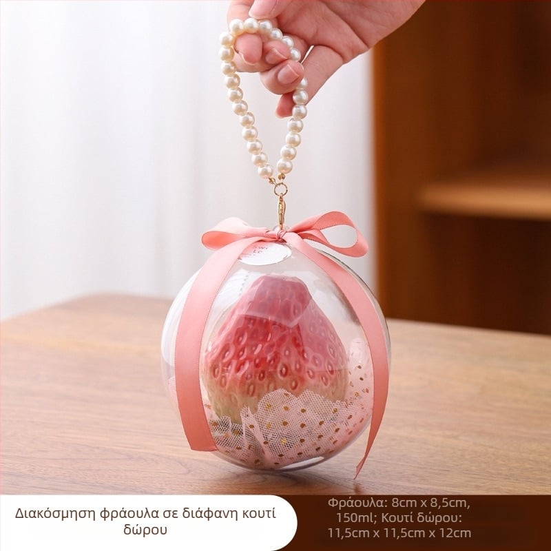 Κεραμικό δοχείο τσαγιού με φράουλες – σφραγιζόμενο, ανθεκτικό στην υγρασία, για αποθήκευση τσαγιού και καραμέλων, διακοσμητικό τραπεζιού