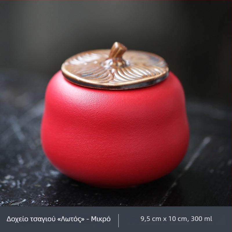 Κεραμικό δοχείο τσαγιού σε σχήμα persimmon, αεροστεγής σφράγιση, δοχείο αποθήκευσης, διακοσμητικό είδος