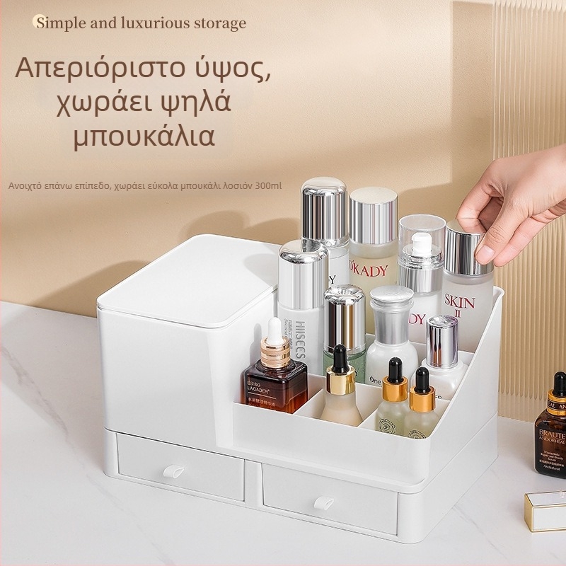 Πολυλειτουργικός οργανωτής αποθήκευσης μακιγιάζ και ειδών γραφείου με διαχωριστές θήκες, μεγάλη χωρητικότητα