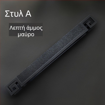 Αρχαϊκή σκαλιστή λαβή πόρτας με φινίρισμα κόκκινο μπρούντζο για γυάλινες και ξύλινες πόρτες
