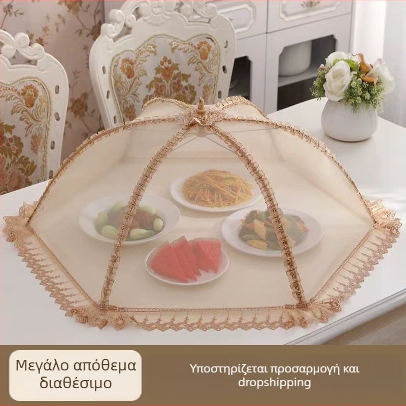 Αναπνοής κάλυμμα φαγητού από πλέγμα για οικιακή κουζίνα, πτυσσόμενο, τοίχο-εγκαταστημένο κάλυμμα τραπεζιού, προστασία από κουνούπια, κάλυμμα για υπολειμμάτων φαγητού