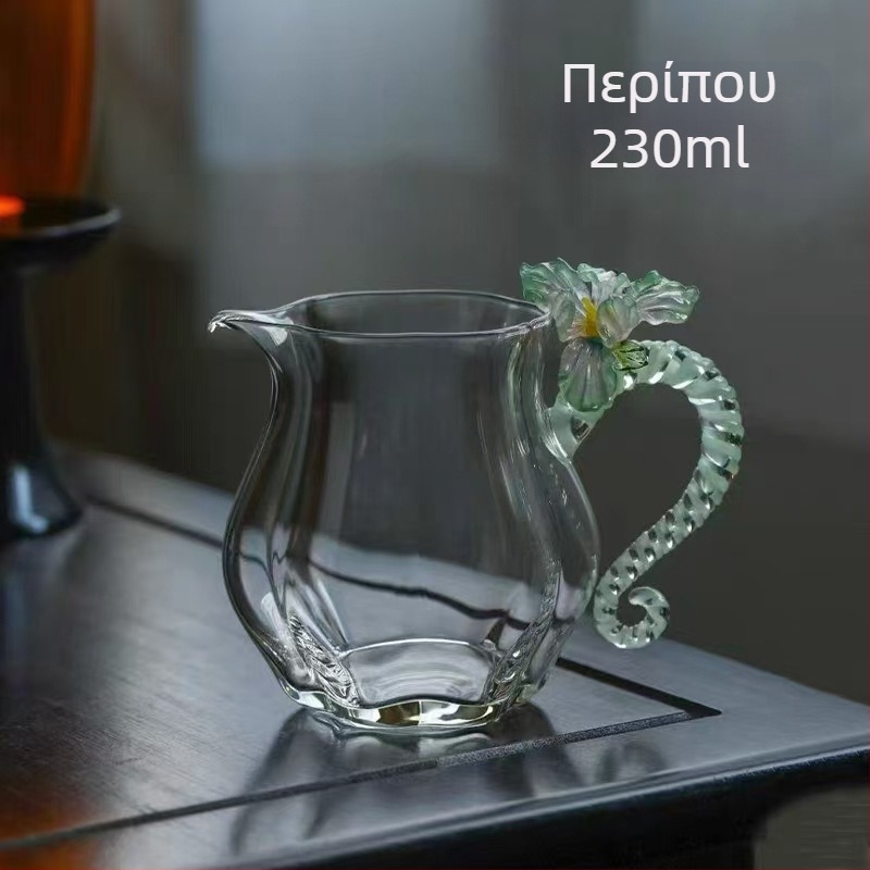 Σετ τσαγιού Lianjun σε μοντέρνο ελαφρύ στυλ με παχύτερο θερμοανθεκτικό infuser, βοροσίλικό γυαλί για διαχωρισμό τσαγιού και νερού και premium φίλτρο τσαγιού