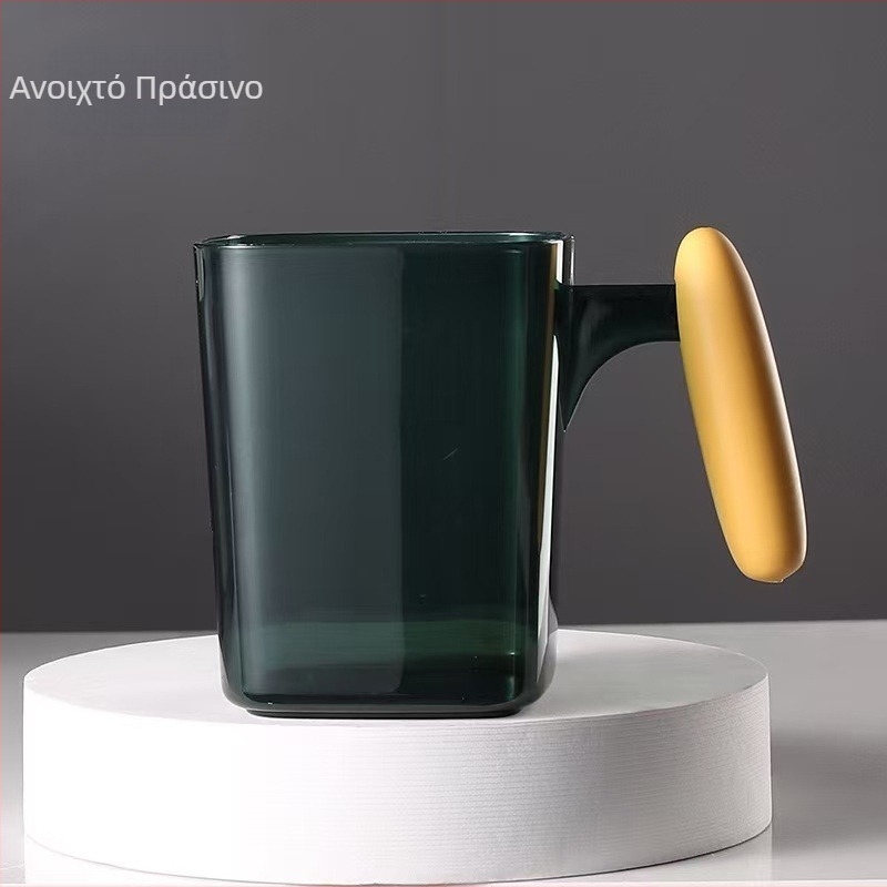 Κύπελλο οδοντόβουρτσας με μεγάλη χωρητικότητα για οικιακό μπάνιο, κύπελλο ζευγαριού με παχύτερο χερούλι, κομψό κύπελλο γαργάρων