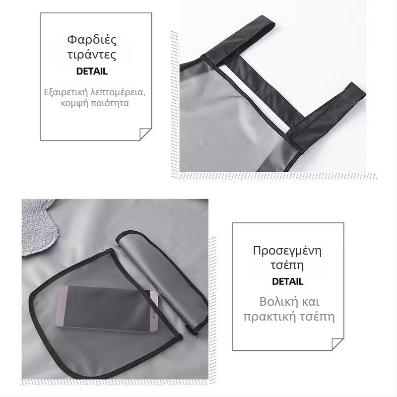 Αδιάβροχη και ανθεκτική σε λάδι ποδιά TPU για κουζίνα, ματ διαφανής ζώνη μέσης, μοντέρνος σχεδιασμός για οικιακή και επαγγελματική χρήση, προσαρμογή