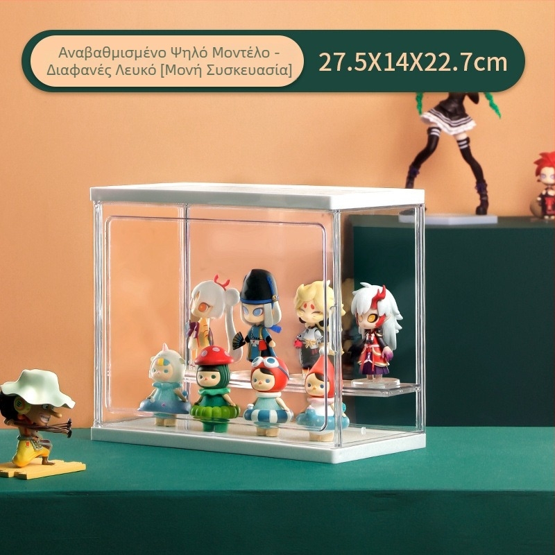 Διάφανη ακρυλική βιτρίνα για αποθήκευση Blind Box και φιγούρων Bubble Mart, προστατευτική θήκη προβολής