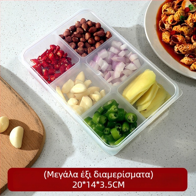 Κουτί αποθήκευσης κρέατος για κατάψυξη με διαμερίσματα – οργανωτής ψυγείου και σφραγιζόμενο κουτί για διατήρηση της φρεσκάδας