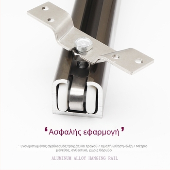 Εξοπλισμός πόρτας αναδιπλόμενης: ξύλινη πόρτα, τροχός ανάρτησης για αναδιπλόμενες πόρτες, αθόρυβη κυλιόμενη μονάδα με κρυφό διασταυρωμένο άξονα μεντεσέ