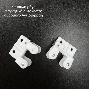 Μαγνητικό κλείσιμο για οδηγό κουρτινών με ευθείες και καμπύλες ράγες – αυτόματο μαγνητικό κλείσιμο, προστασία από διαρροή φωτός