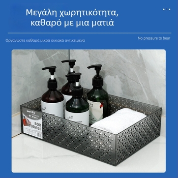 Διαφανές ακρυλικό επιτραπέζιο δοχείο αποθήκευσης σε στυλ Muji για περιποίηση δέρματος και μικροαντικείμενα, κατάλληλο για τραπεζαρία και τραπεζάκι καφέ