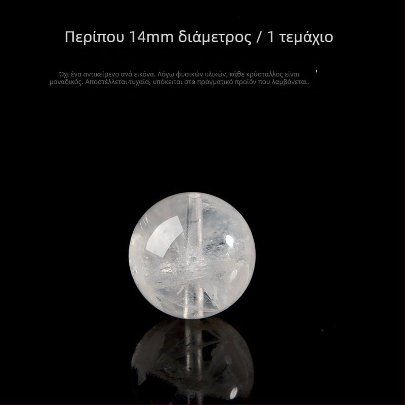7A φυσικοί λευκοί κρύσταλλοι φάντομ σε σχήμα νιφάδας, για DIY βραχιόλι