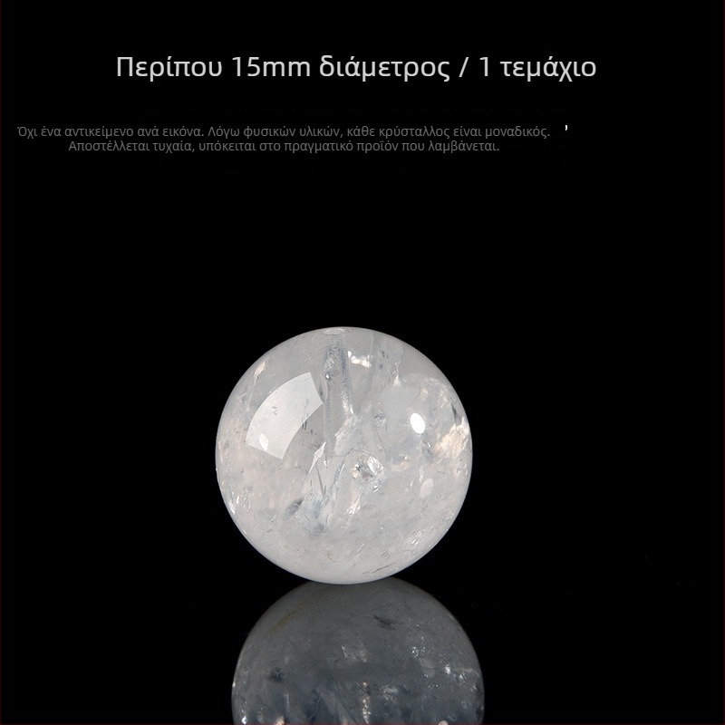7A φυσικοί λευκοί κρύσταλλοι φάντομ σε σχήμα νιφάδας, για DIY βραχιόλι