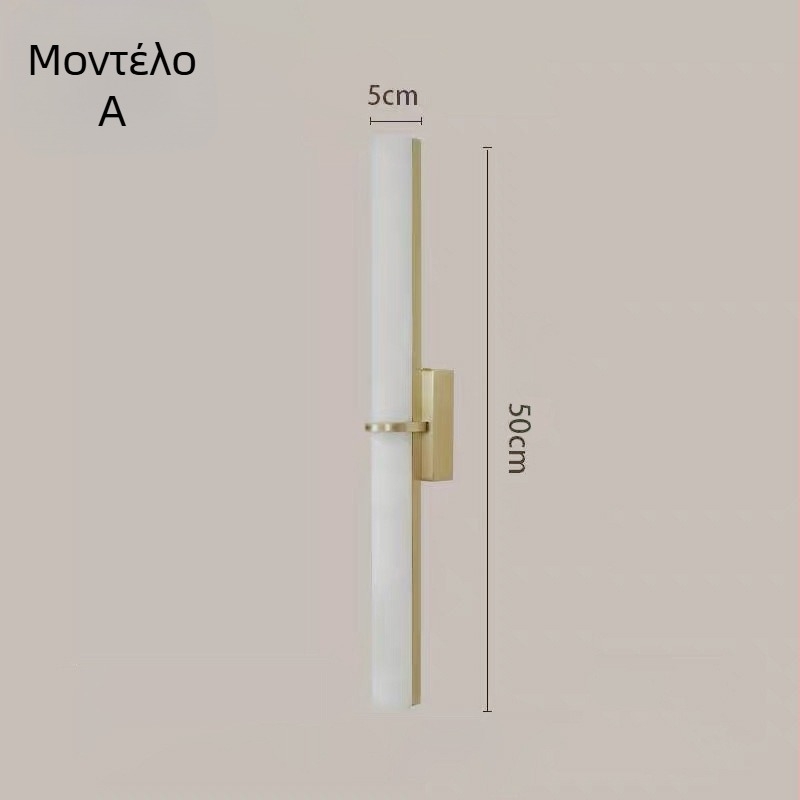 Μαρμάρινο φωτιστικό τοίχου σε νέο κινεζικό στιλ — σχεδιαστικό φωτιστικό για σαλόνι, γραφείο και υπνοδωμάτιο ξενοδοχείου