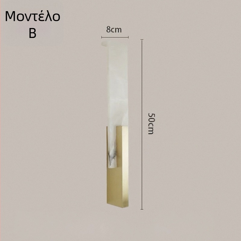 Μαρμάρινο φωτιστικό τοίχου σε νέο κινεζικό στιλ — σχεδιαστικό φωτιστικό για σαλόνι, γραφείο και υπνοδωμάτιο ξενοδοχείου
