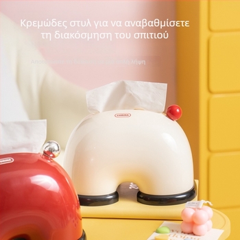 Κουτί χαρτοπετσέτων με μηχανισμό ελατήρίου, σε στυλ light luxury, ρετρό διακοσμητικό τραπεζιού
