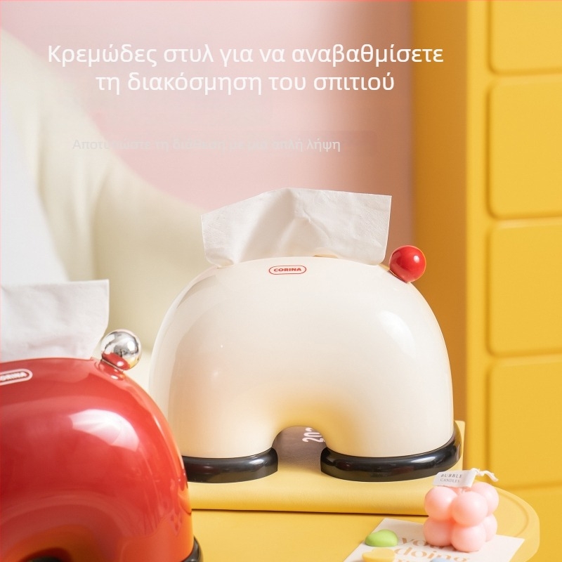 Κουτί χαρτοπετσέτων με μηχανισμό ελατήρίου, σε στυλ light luxury, ρετρό διακοσμητικό τραπεζιού