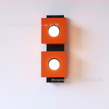 Λάμπα τοίχου Bauhaus διπλής κεφαλής για τον τοίχο με έμφαση στο σαλόνι, δημιουργικό ρετρό φωτιστικό για υπνοδωμάτιο, γραφείο και τραπεζαρία.