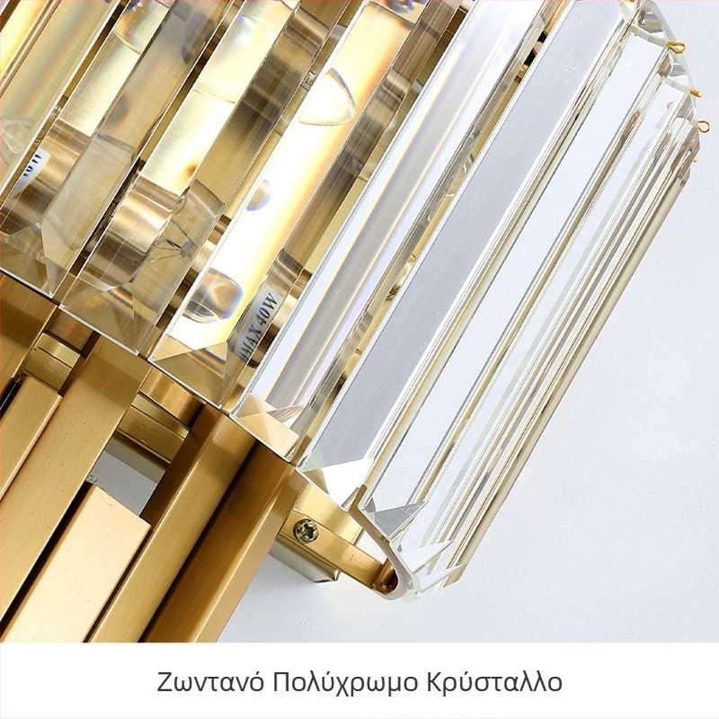 Κρυστάλλινο φωτιστικό τοίχου για υπνοδωμάτιο και σαλόνι, μεταμοντέρνος σχεδιασμός, καλλιτεχνικό φως από σχεδιαστή